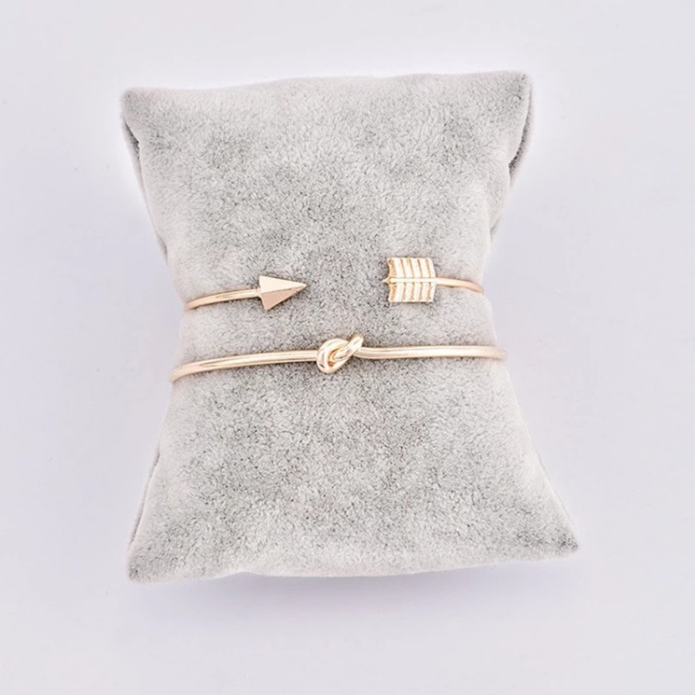 Knot & Arrow Bracelet Set - Picture 2 of 6